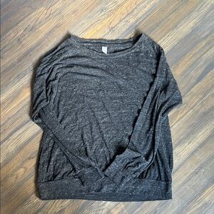 Alternative Women's Charcoal Speckled Crewneck Sweater